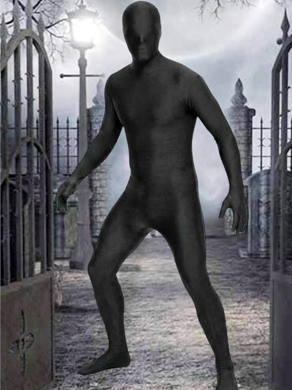Halloween MorphCostumes Black Morphsuit Black Costume Men's -Small